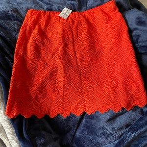 NWT coral lace skirt